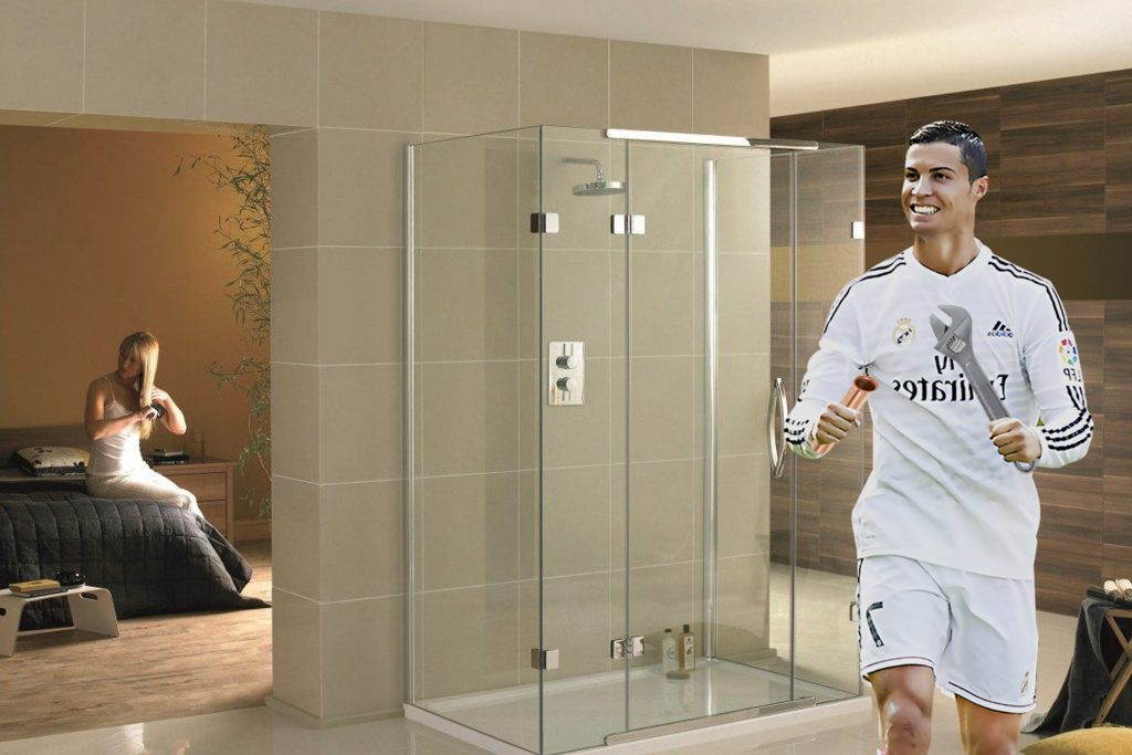 Cristiano Ronaldo was once a plumber